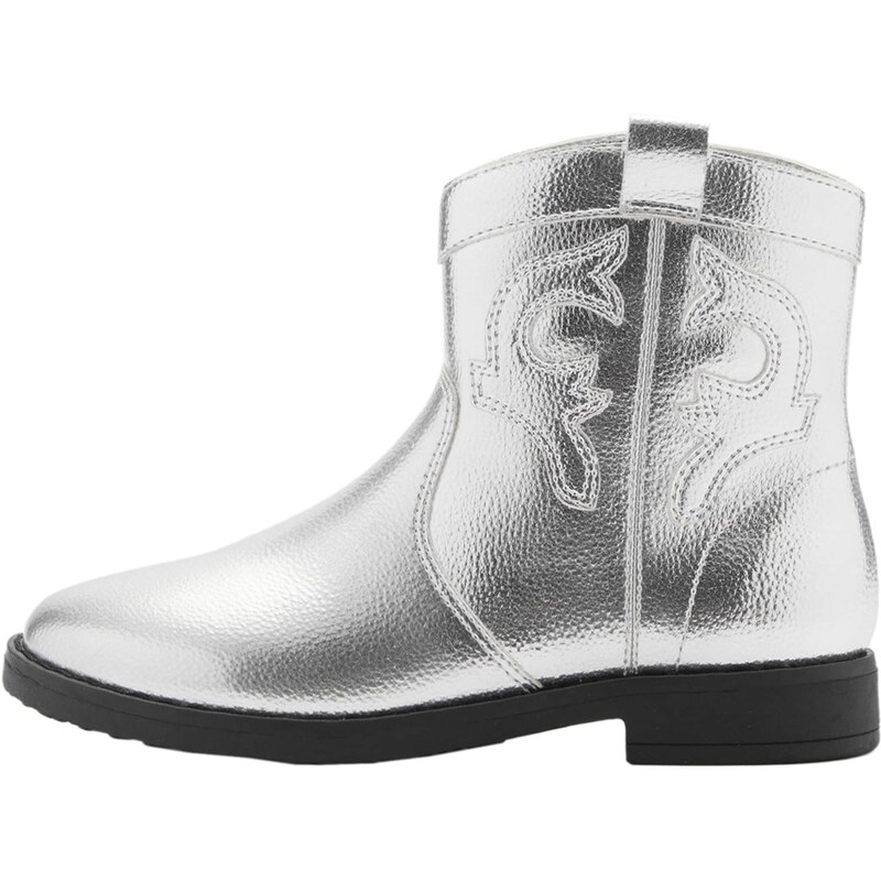 MANGO KIDS Čižmy Britney strieborná 58435853