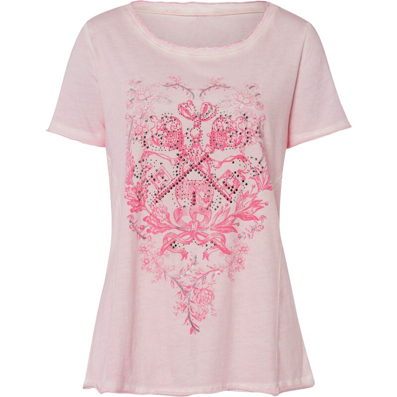 heine Tričko ružová / ružová / strieborná 57874226