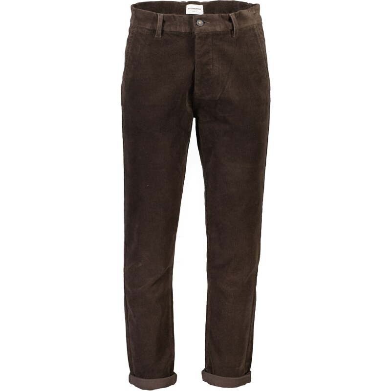 Lindbergh Chino nohavice tmavohnedá 57874265