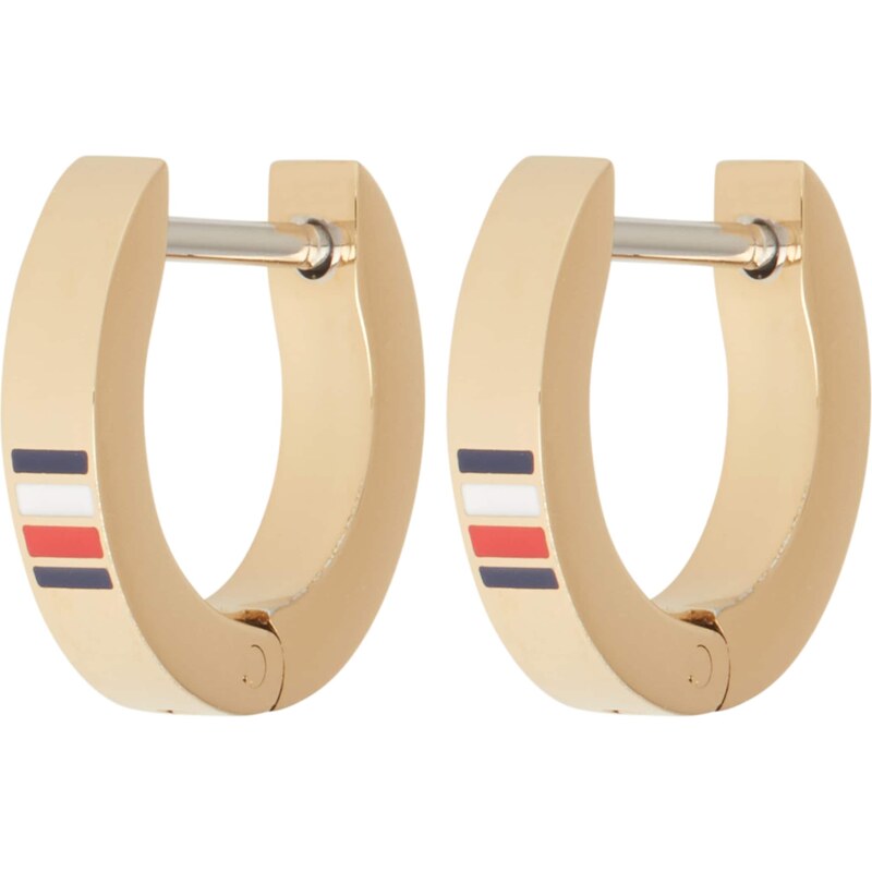 TOMMY HILFIGER Náušnice námornícka modrá / zlatá / červená / biela 57874468