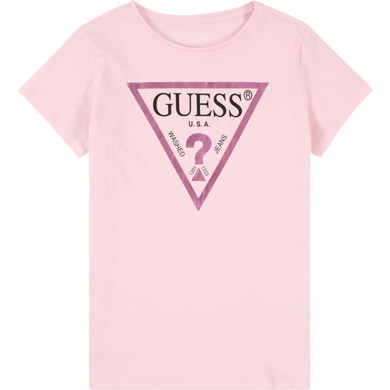GUESS Tričko ružová / tmavoružová / čierna 57874496