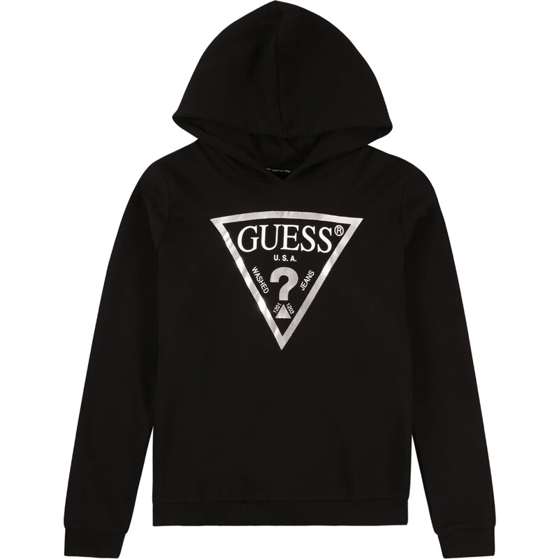 GUESS Mikina čierna / strieborná 57874504