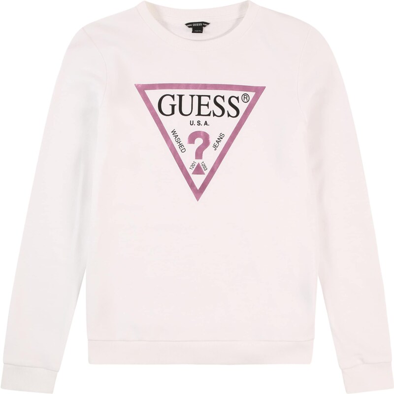 GUESS Mikina tmavoružová / čierna / šedobiela 57874512