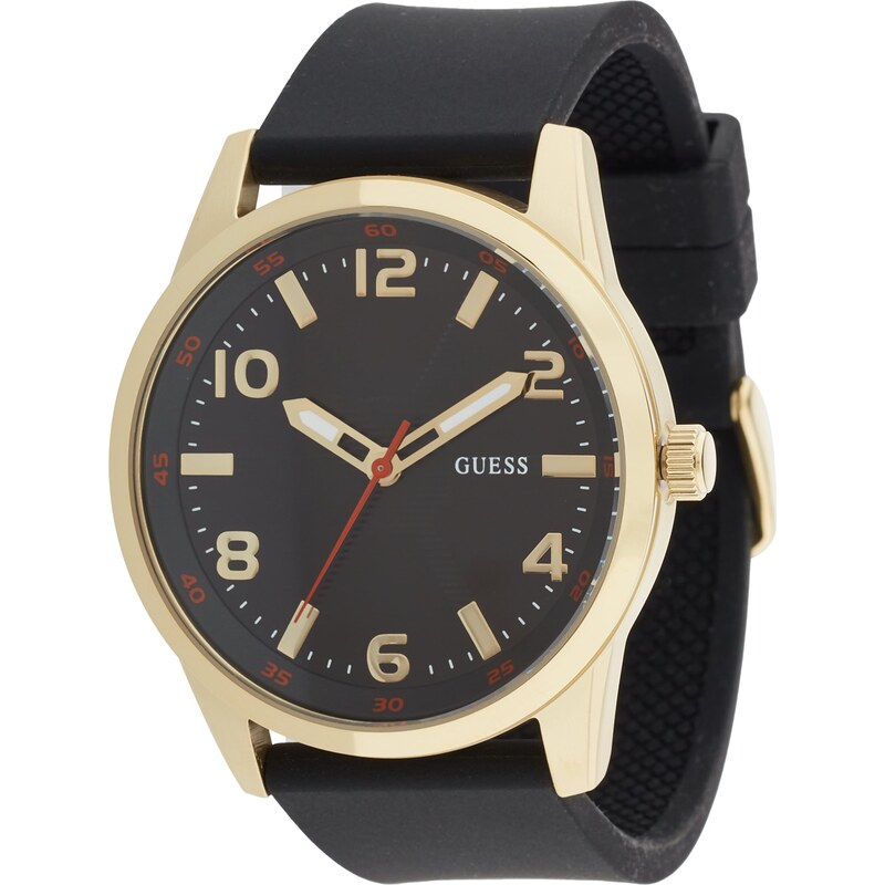 GUESS Analógové hodinky zlatá / červená / čierna 57874557