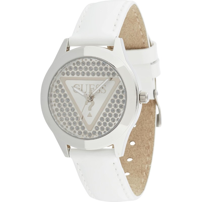 GUESS Analógové hodinky strieborná / priehľadná / biela 57874652