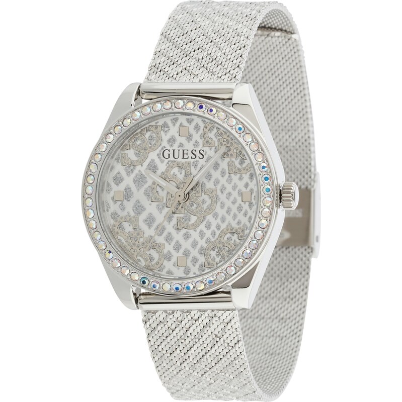 GUESS Analógové hodinky strieborná 57874684