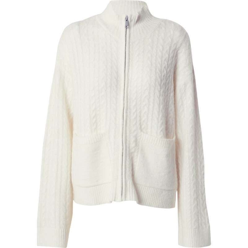 MSCH COPENHAGEN Kardigán Blithe Hope šedobiela 57903287