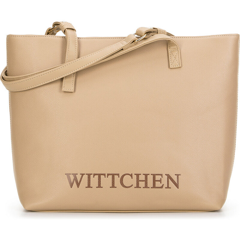 Wittchen Dámska shopperka s vyrazeným logom béžová 99-4Y-436-9 66065892