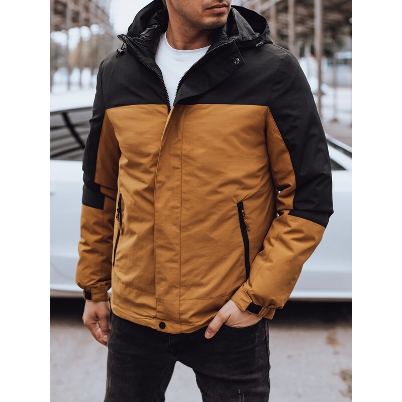 Dstreet Pánska štýlová zimná kamelová bunda 65637914