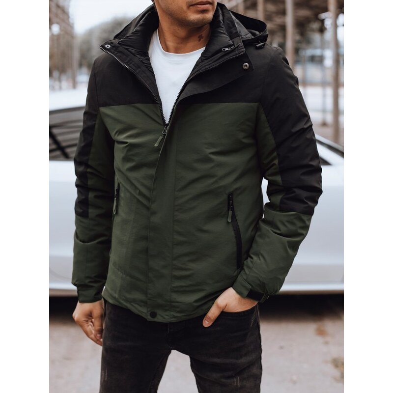 Dstreet Pánska štýlová zimná zelená bunda 65637920