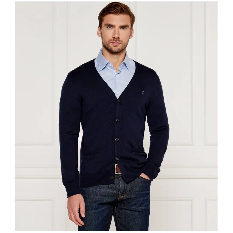POLO RALPH LAUREN Vlnený kardigán | Slim Fit 65245785