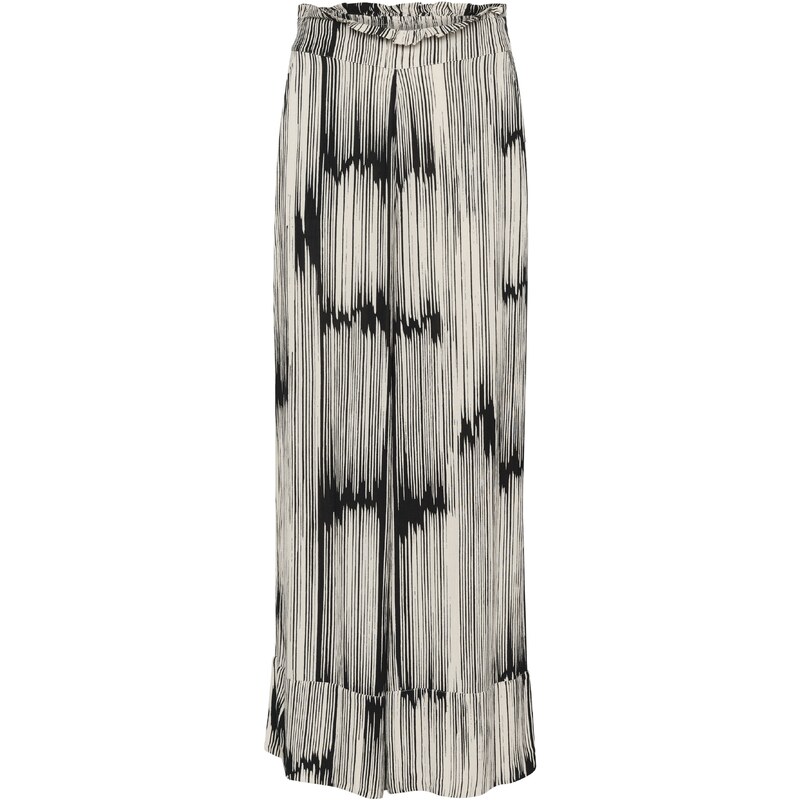 SOAKED IN LUXURY Nohavice Zaya svetlosivá / čierna 57902359