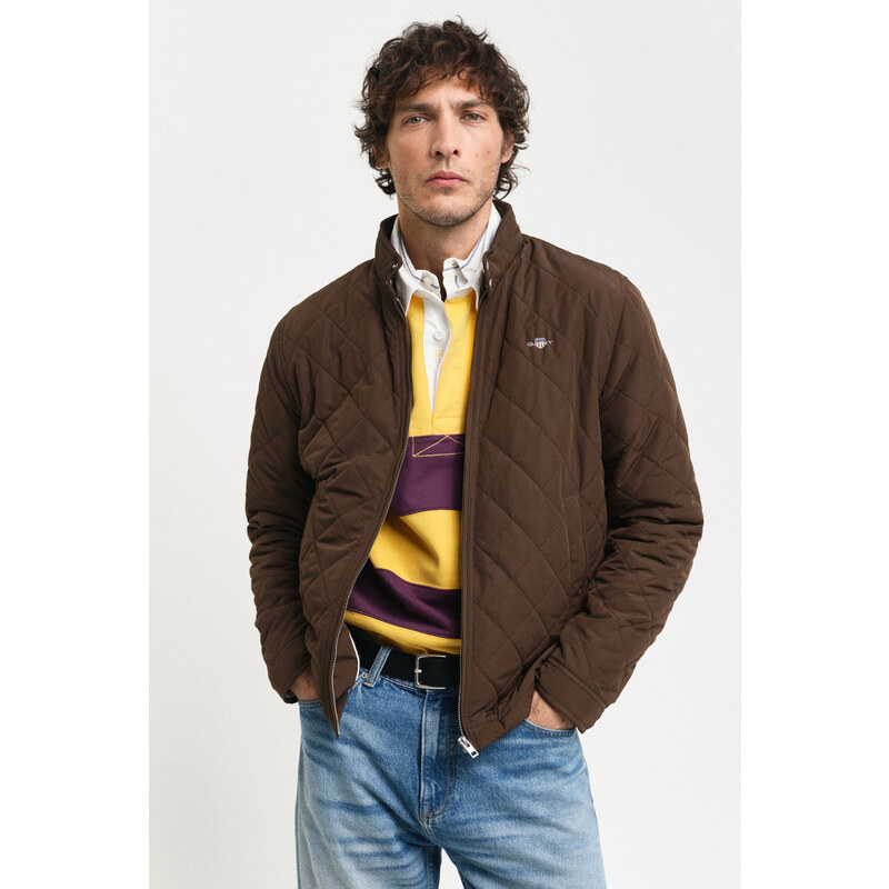 BUNDA GANT QUILTED WINDCHEATER RICH BROWN 57901049