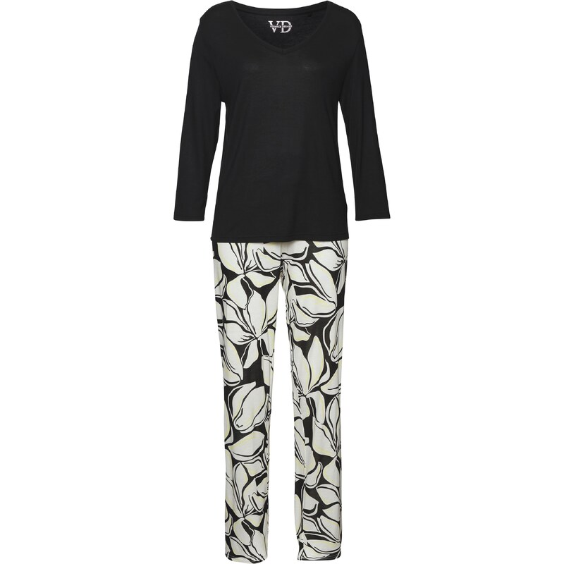 VIVANCE Pyžamo čierna / biela 57902374
