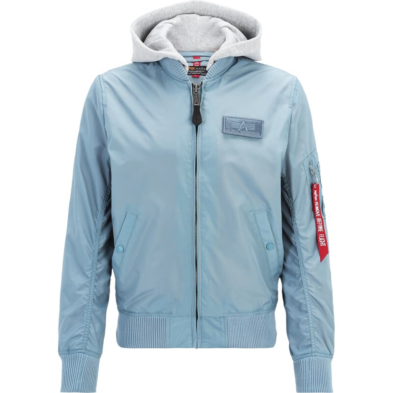ALPHA INDUSTRIES Prechodná bunda MA-1 TT dymovo šedá / sivá melírovaná 57902289