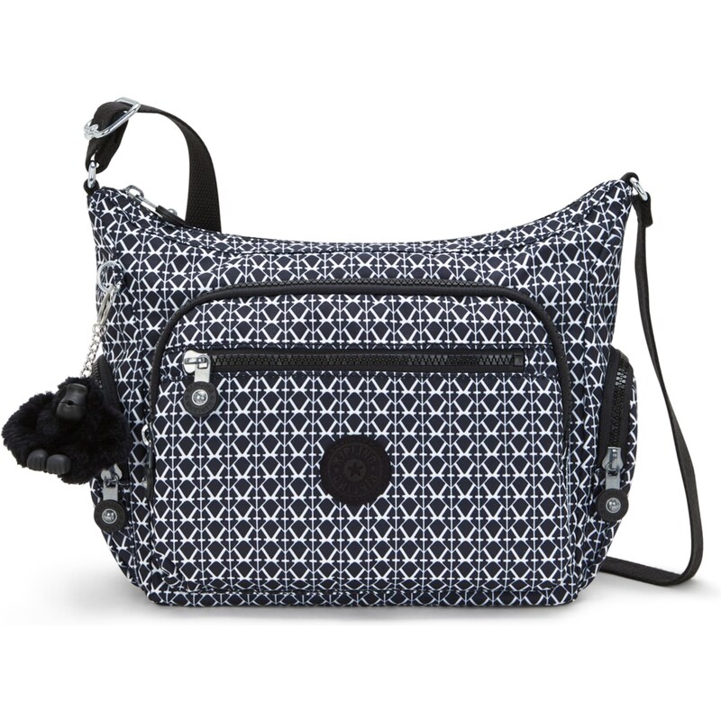 KIPLING Taška cez rameno Gabbie čierna / biela 57902529
