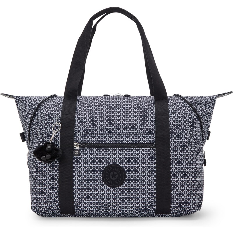 KIPLING Shopper Art M čierna / biela 57902540