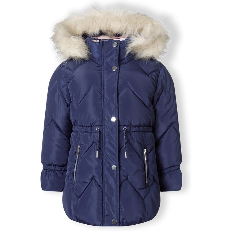 MINOTI Zimná bunda tmavomodrá / biela ako vlna 57903165