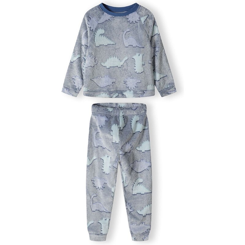 MINOTI Pyžamo modrá melírovaná 57903251