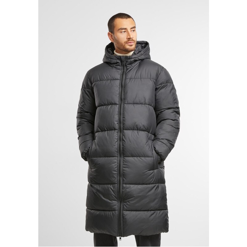 Urban Classics Mens long quilted coat black 57905928