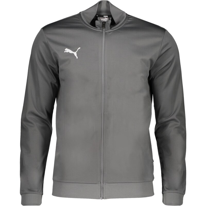 PUMA Outdoorová bunda Team Goal tmavosivá / biela 67729172