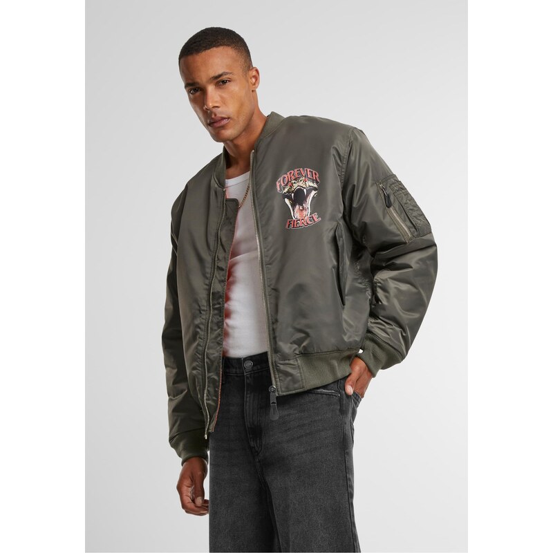 Mister Tee Mens bomber jacket Forever Fierce MA1 olive 57881904