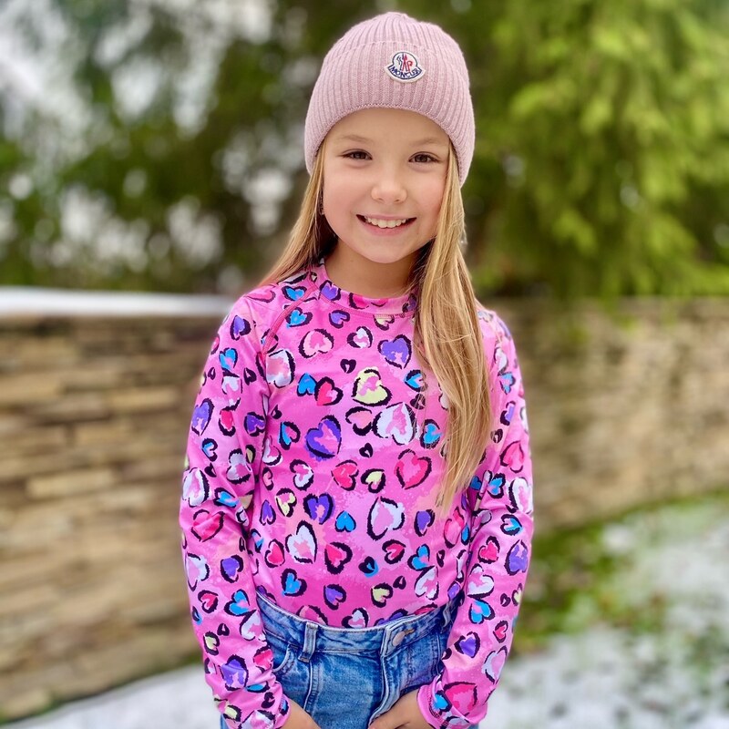 TERMOVEL Detské funkčné tričko s farebnými srdiečkami 57914969