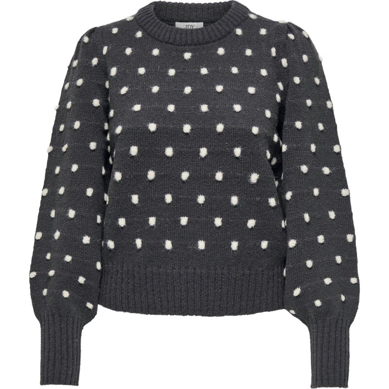 JDY Sveter JDYSigrid tmavosivá / šedobiela 65644369