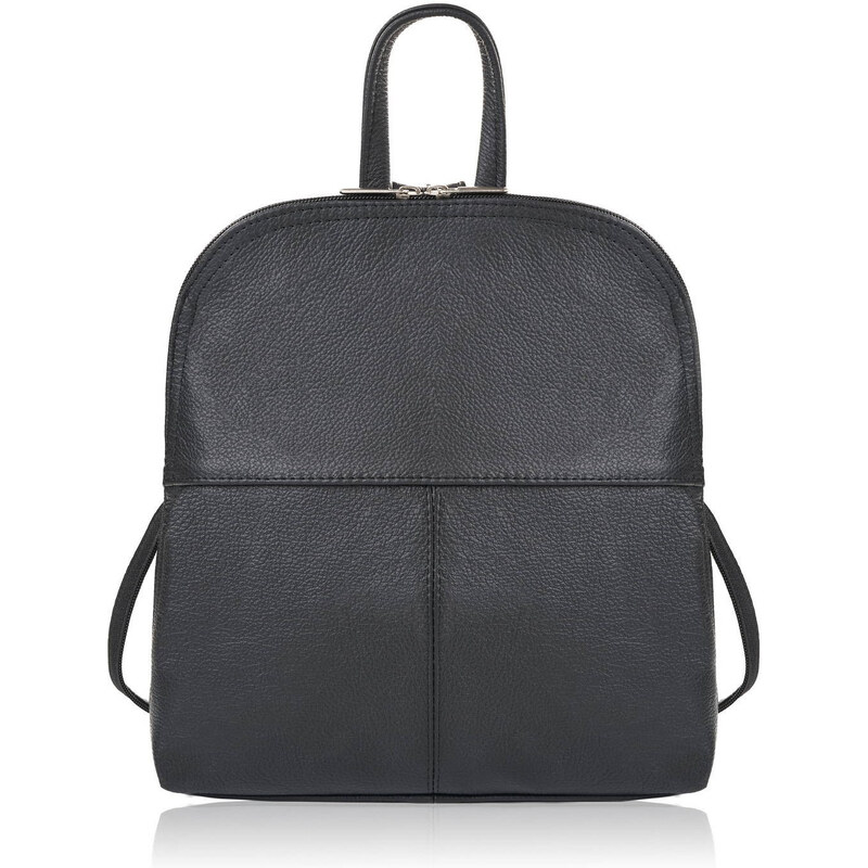 Abruzzo Dámsky malý kožený batoh ABR-38-BL | čierna ABR-38-BL 57919954