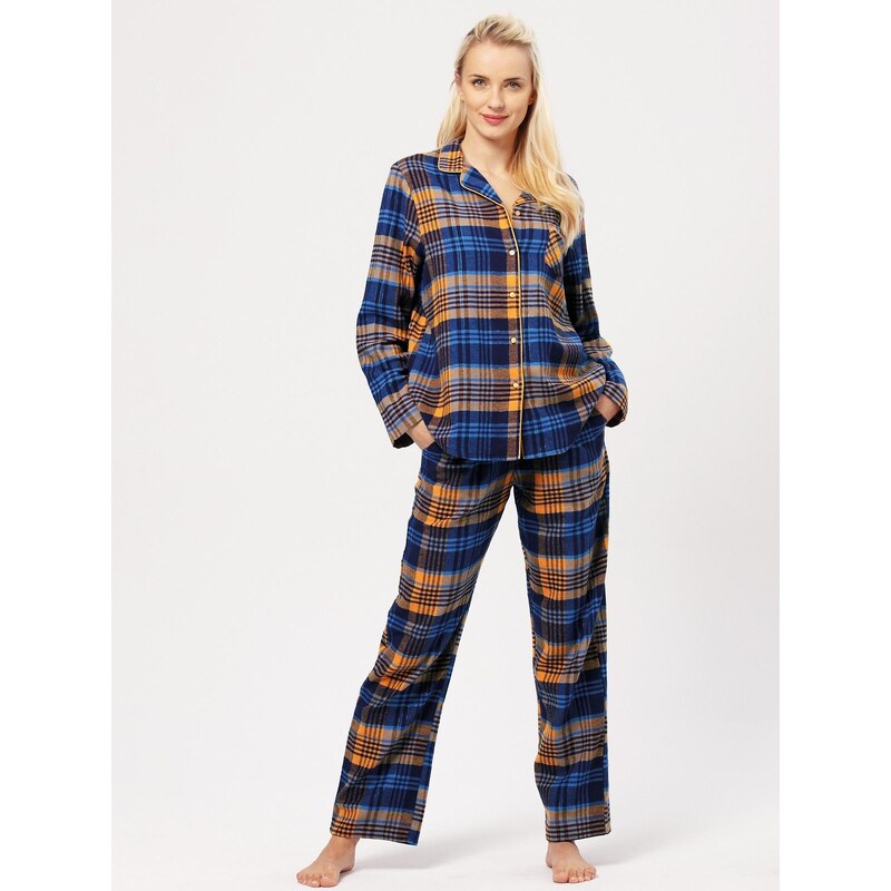 Dámske flanelové pyžamo Key LNS 481 2XL-3XL 57924588