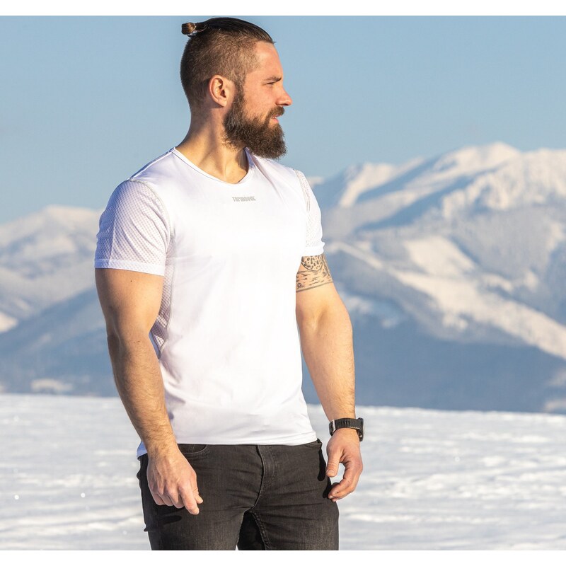 TERMOVEL Pánske biele funkčné tričko 57928118