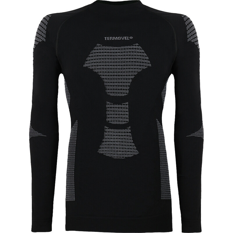 TERMOVEL Pánske čierne funkčné tričko 57928152