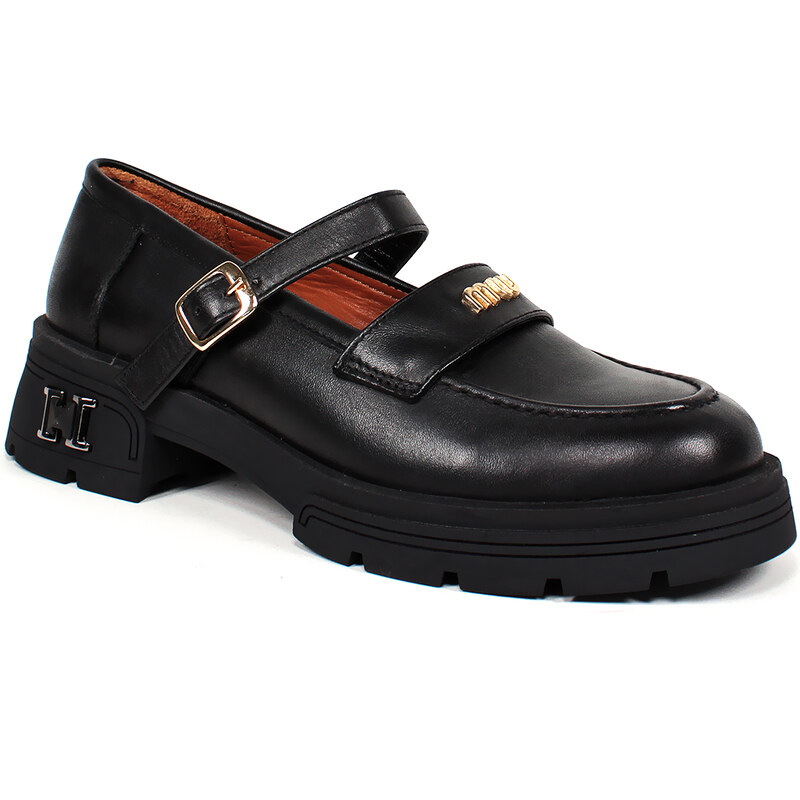 Secretshoes Lakované poltopánky s remienkom 57930449