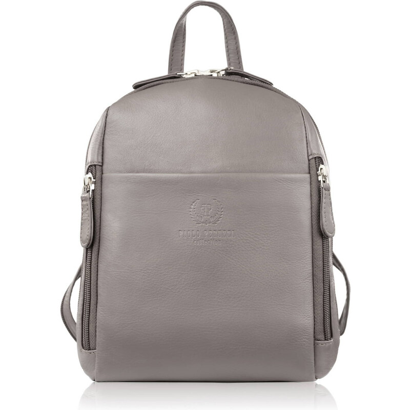 Paolo Peruzzi Dámsky kožený batoh SI-40-GR| šedá SI-40-GR 57930888
