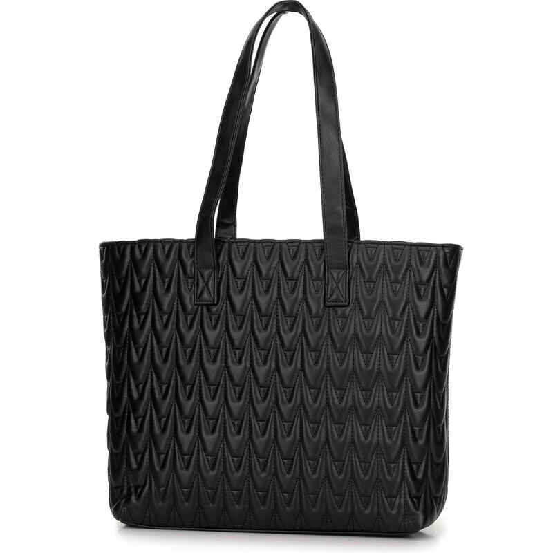 Wittchen Dámska shopperka z ekokože s geometrickým vzorom čierna 99-4Y 66065889