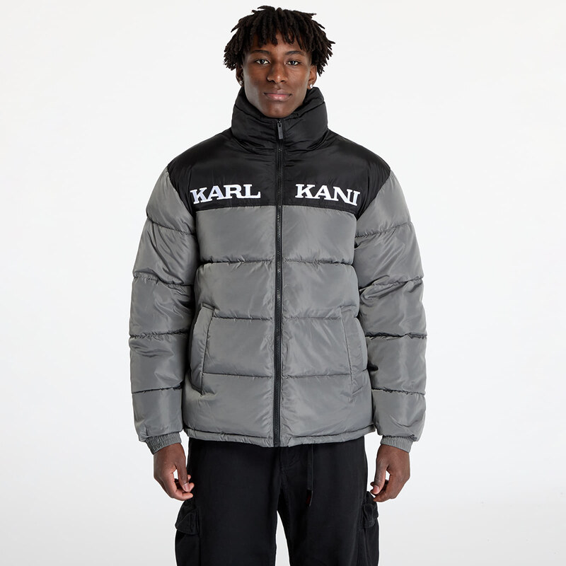 Bunda Karl Kani Retro Essential Puffer Jacket Anthracite S 57936622