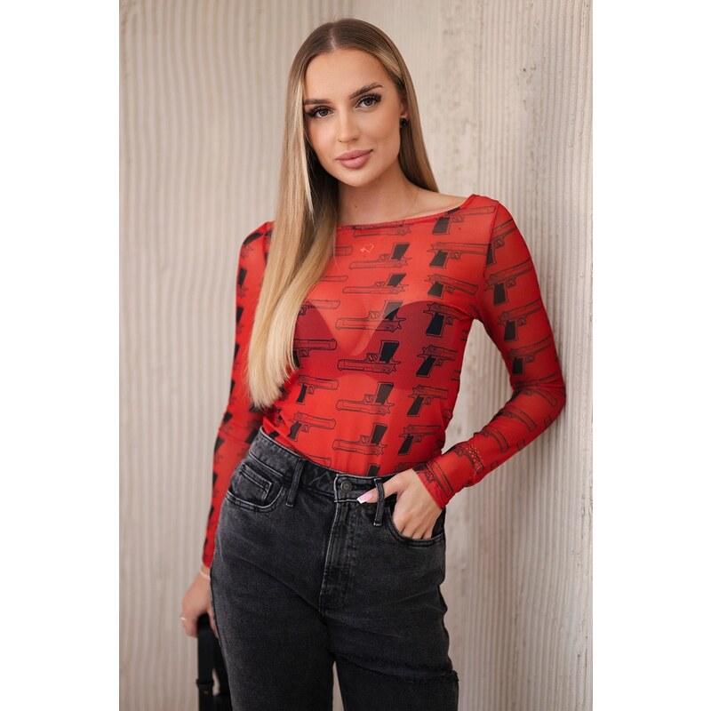 Dámske body Uma s potlačou 62810086