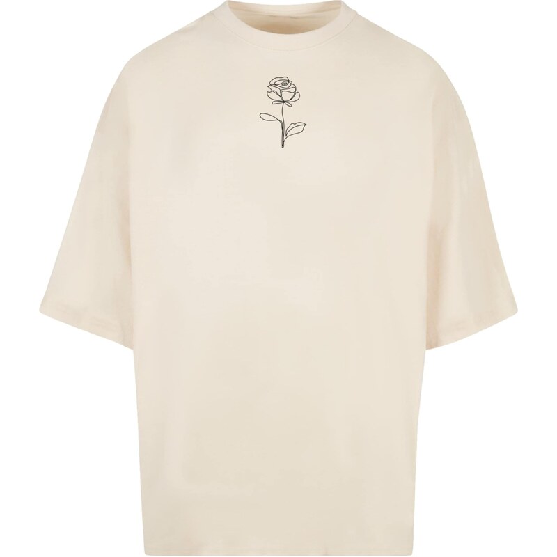 Merchcode Tričko Spring - Rose čierna / biela ako vlna 57942076