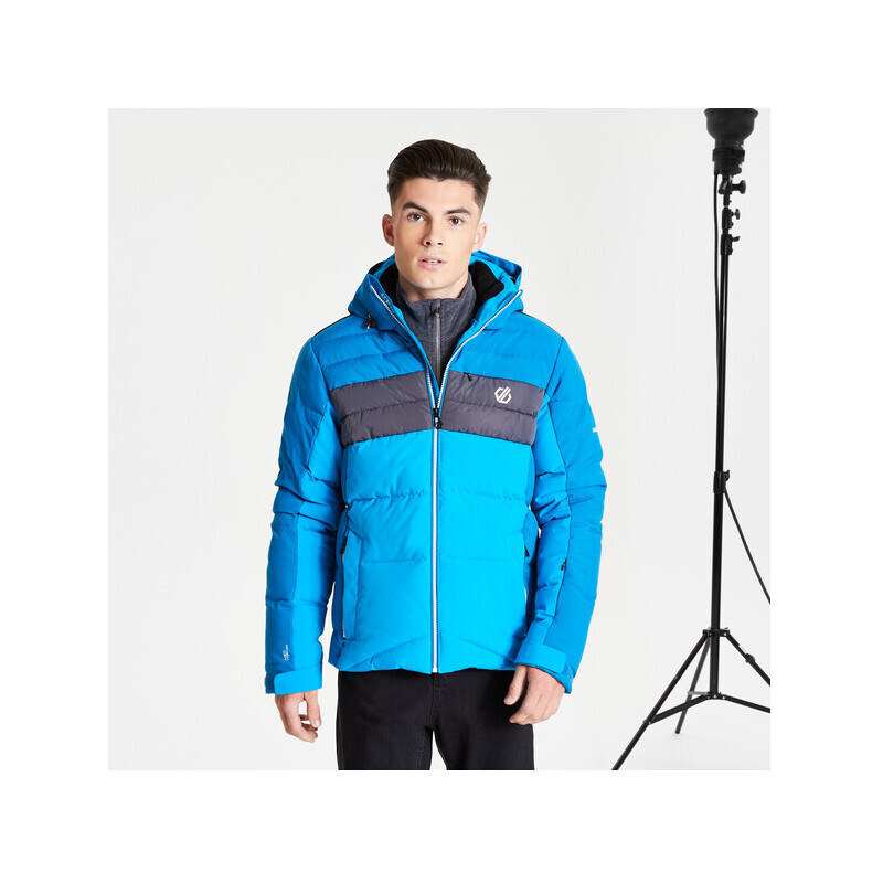 Pánska zimná bunda DMP464 tyrkysovo-tmavomodrá - DARE2B 57942392