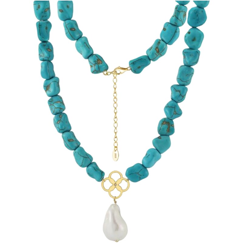 MAJYA Strieborný náhrdelník MARGARETHE pozlátený 11136 64582107