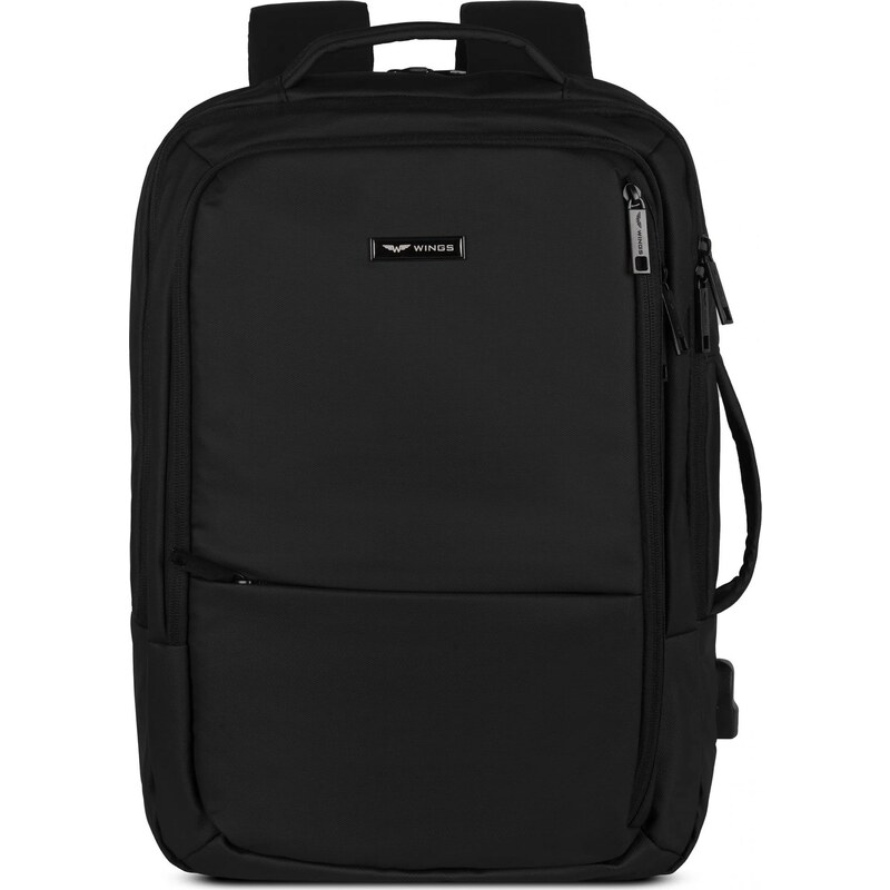 Čierny cestovný batoh OSP003 Wings multi-purpose backpack, BLACK 57955785