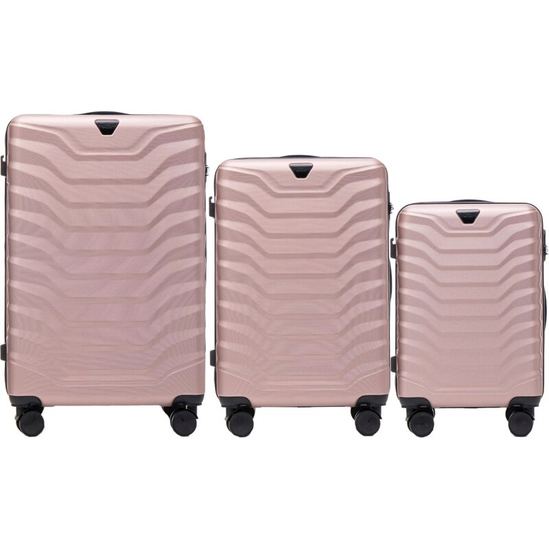 Rosegold 3dielna sada kufrov PEAFOWL PEA01, Set of 3 suitcases (L,M,S) 57956431