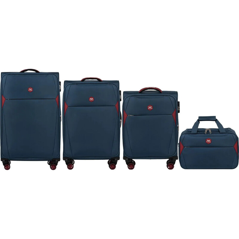 WINGS Tmavomodrá sada cestovných kufrov a príručnej batožiny DPR01 57956457