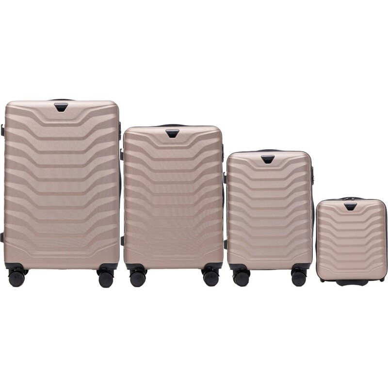 Champagne 4dielna sada kufrov PEAFOWL PEA01, Set of 4 suitcases (L, M, 57962877