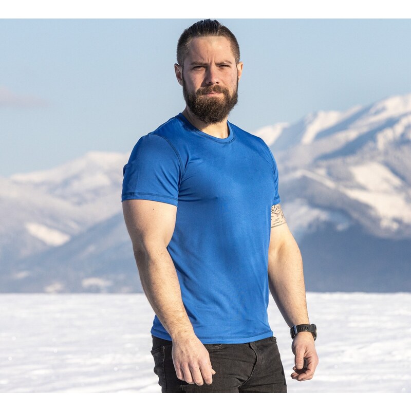 TERMOVEL Funkčné pánske modré tričko 57962897