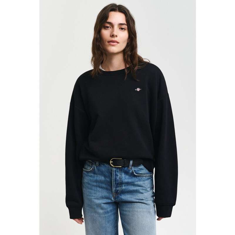 MIKINA GANT SHIELD C-NECK SWEAT BLACK 55857064