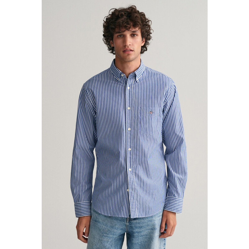 KOŠEĽA GANT REG POPLIN STRIPE SHIRT COLLEGE BLUE 55886274