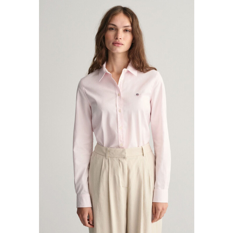 KOŠEĽA GANT SLIM STRETCH OXFORD SHIRT LIGHT PINK 56755556