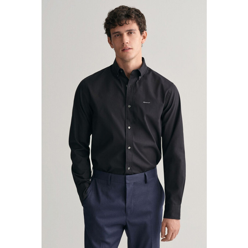 KOŠEĽA GANT REG PINPOINT OXFORD SHIRT BLACK 56772021