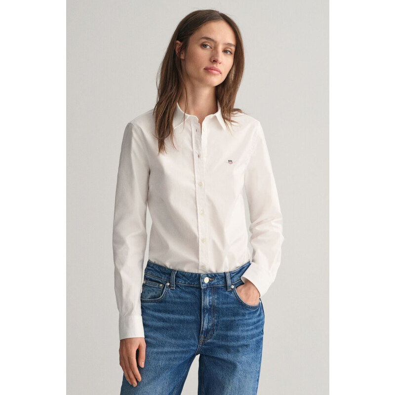 KOŠEĽA GANT SLIM STRETCH OXFORD SHIRT WHITE 56755558